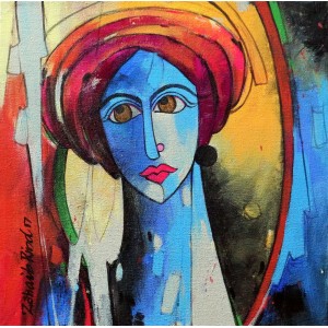 Zohaib Rind, 12 x 12 Inch, Acrylic on Canvas, Figurative Painting, AC-ZR-063